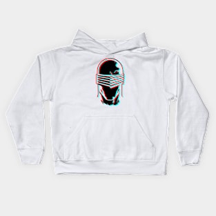 Retro 3D Glasses Style - Snake eyes Kids Hoodie